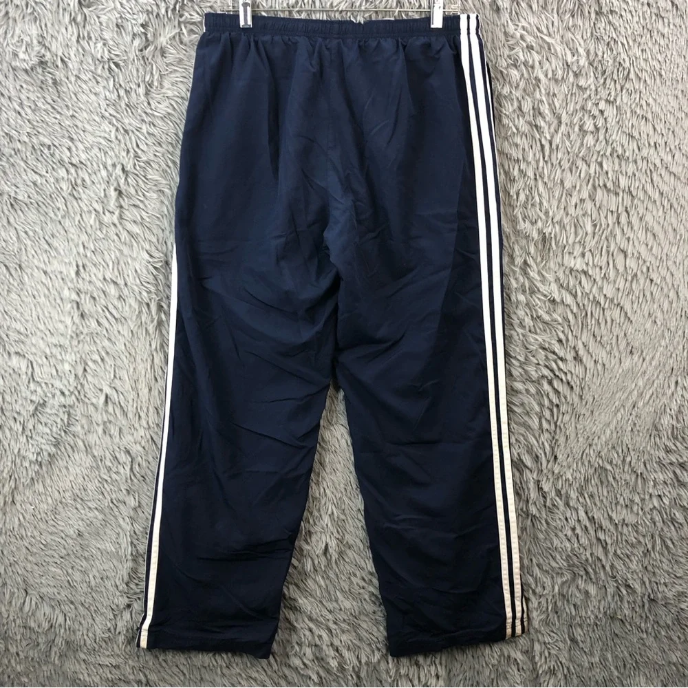 Adidas Track Pants Men Large Drawstring Waist Zipper Side Hem Athletic Workout